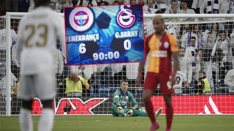 Galatasarayın 6-0 kabusu Fenerbahçe ve Real Madrid...