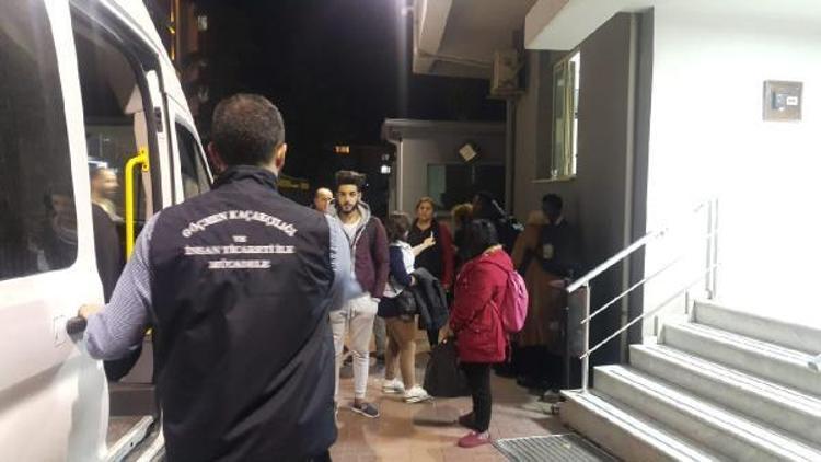 İzmirde göçmen kaçakçılarına şok operasyon