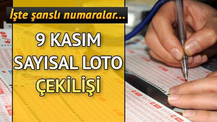 Sayısal Loto devretti, ikramiye 3 milyon TLyi buldu 9 Kasım MPİ Sayısal Loto çekiliş sonuçları sorgulama