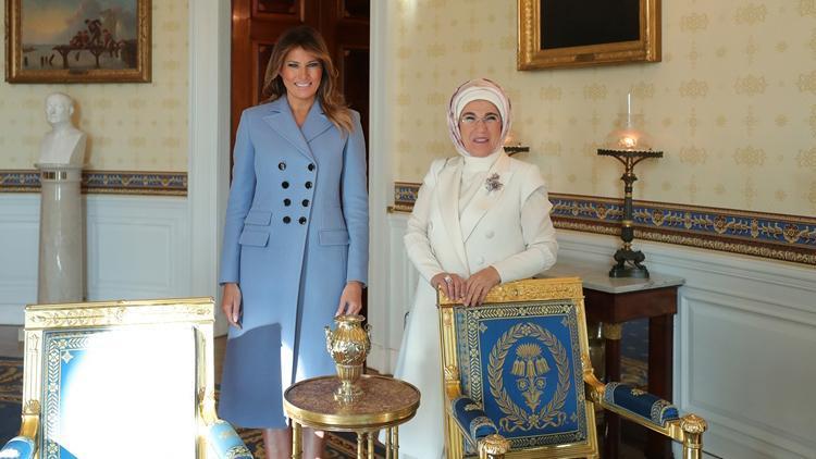 Emine Erdoğandan ev sahipliği için Melania Trumpa teşekkür