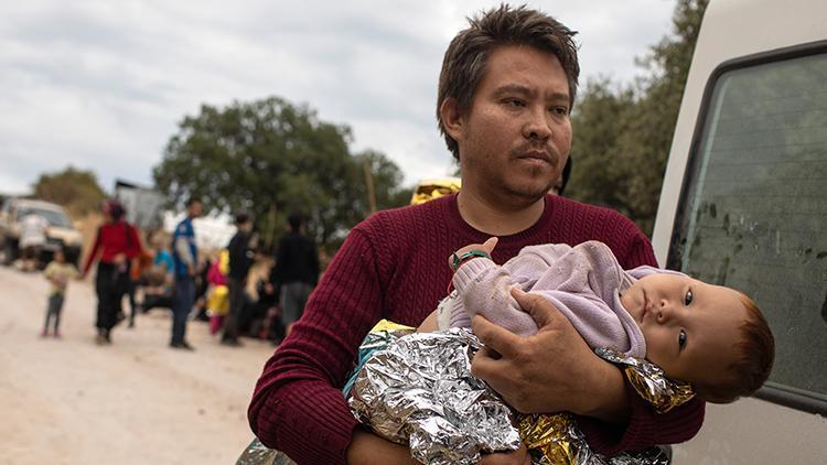 Midillideki mülteci kampında bir bebek öldü