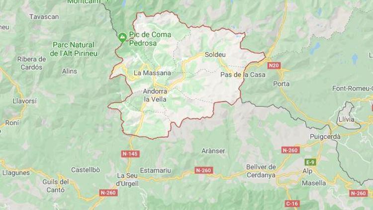 Andorra nerede, nüfusu ne kadar İşte Andorranın harita üzerindeki coğrafi konumu