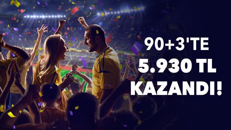 90+3te 5 bin 930 TL kazandı Haftanın öne çıkan iddaa kuponu...