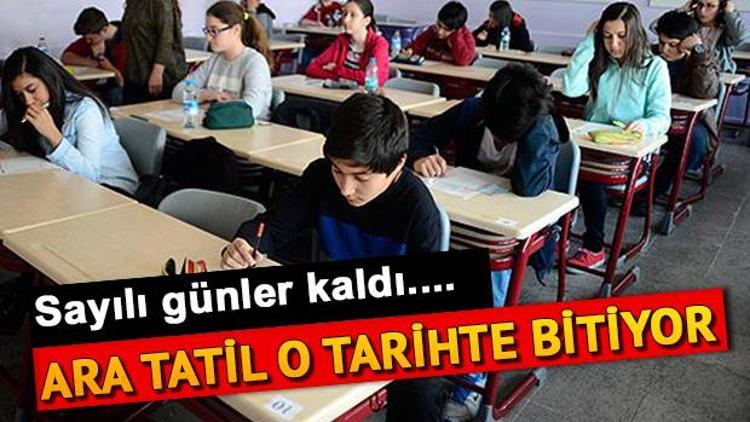 Ders başı için sayılı günler kaldı... Ara tatil sonrası okullar ne zaman açılıyor