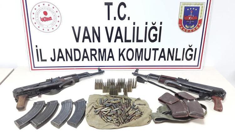 Çatakta PKKnın silah ve mühimmatı ele geçirildi