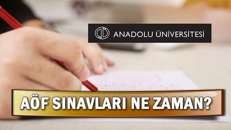 AÖF vize sınavları ne zaman yapılacak 2019 2020 AÖF sınav takvimi