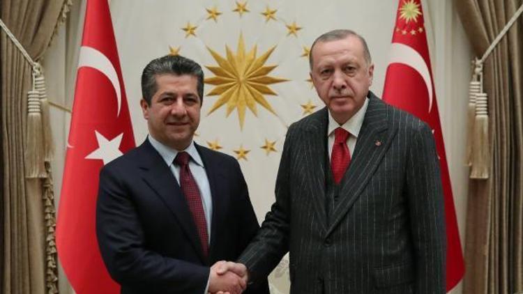 Cumhurbaşkanı Erdoğan Barzani’yi kabul etti