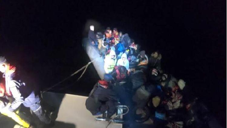 Didim açıklarında 57 kaçak göçmen yakalandı