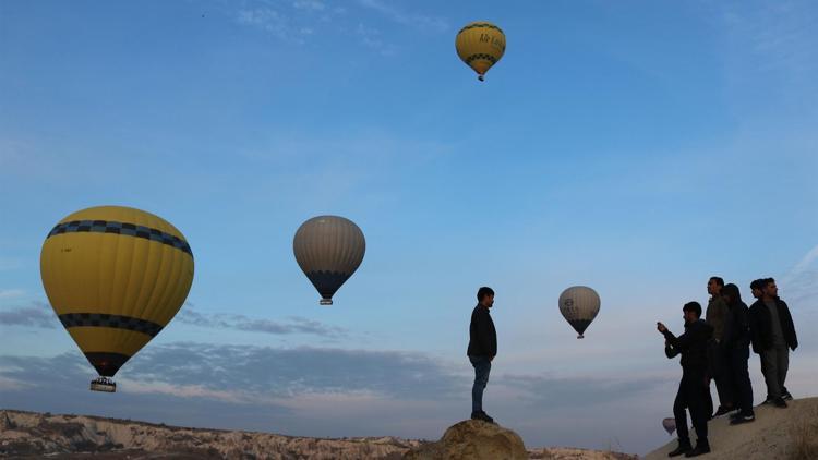 Kapadokya’da balon turlarına yoğun ilgi