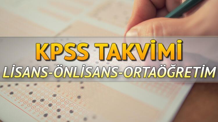 KPSS lisans önlisans ve ortaöğretim başvuruları ne zaman 2020 KPSS ne zaman