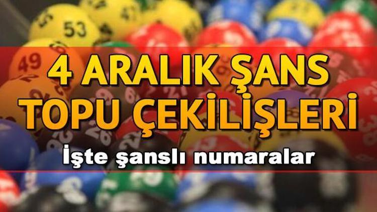 MPİ 4 Aralık Şans Topu çekiliş sonuçları ve sorgulama | Şans Topunda büyük ikramiye sahibini buldu