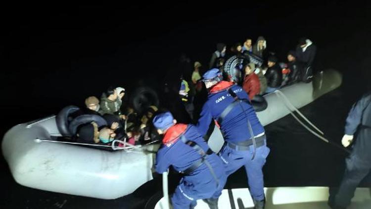 Karaburun ve Seferihisarda 75 kaçak göçmen yakalandı