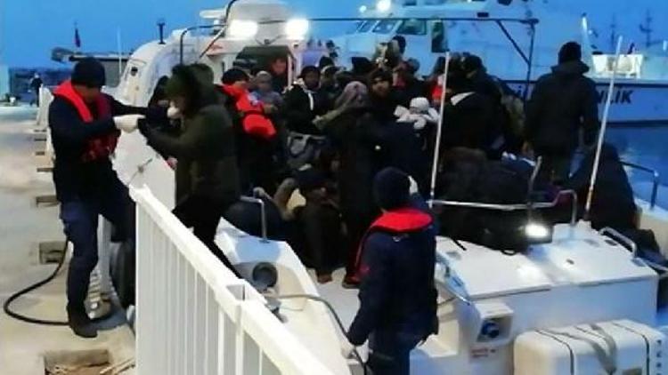 Dikili ve Çeşmede 105 kaçak göçmen yakalandı
