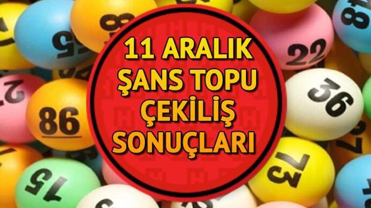 Haftanın Şans Topu çekilişi tamamlandı MPİ  11 Aralık Şans Topu sonuç sorgulama ekranı