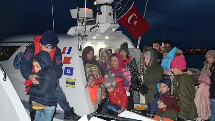 Balıkesirde 108 kaçak göçmen yakalandı