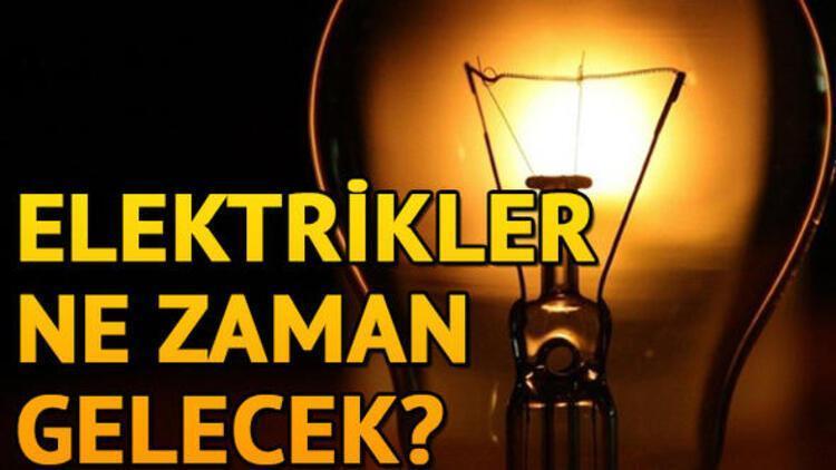 Ankara ve İstanbulda elektrikler ne zaman gelecek BEDAŞ ve Başkent EDAŞ elektrik kesintisi programı
