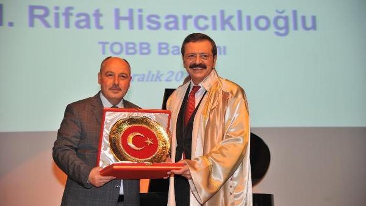 TOBB Başkanı Rifat Hisacıklıoğlu’na Fahri Doktora unvanı