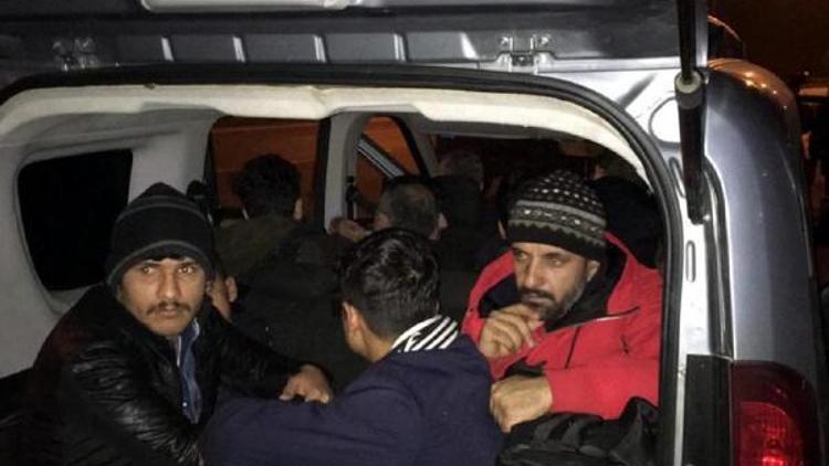 Tekirdağda 13 kaçak göçmen yakalandı