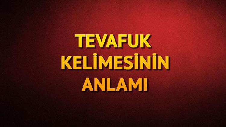 Tefavuk ne demek Tefafuk nedir Tevafuk TDK kelime anlamı