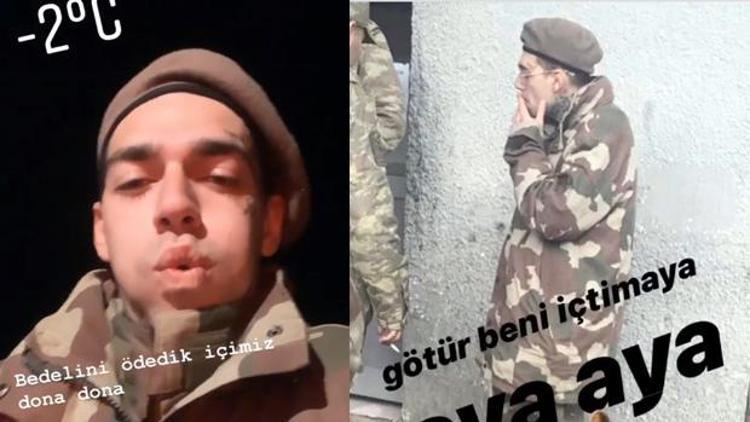 Askere giden ünlü Rap’çi Ezhel, kamuflajlı fotoğraflarını paylaştı