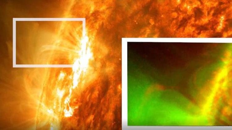 NASA, çok büyük bir Güneş patlaması tespit etti