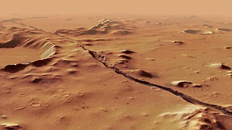 Marsta ilk defa aktif fay bölgesi bulundu