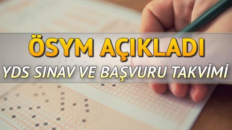 2020 YDS ne zaman YDS başvuru takvimi