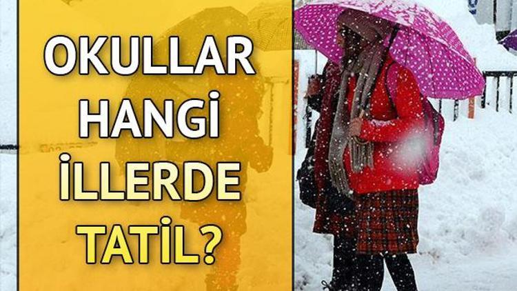 Okullar yarın nerelerde tatil 27 Aralık Cuma Adıyaman ve Kahramanmaraşta okullar tatil mi