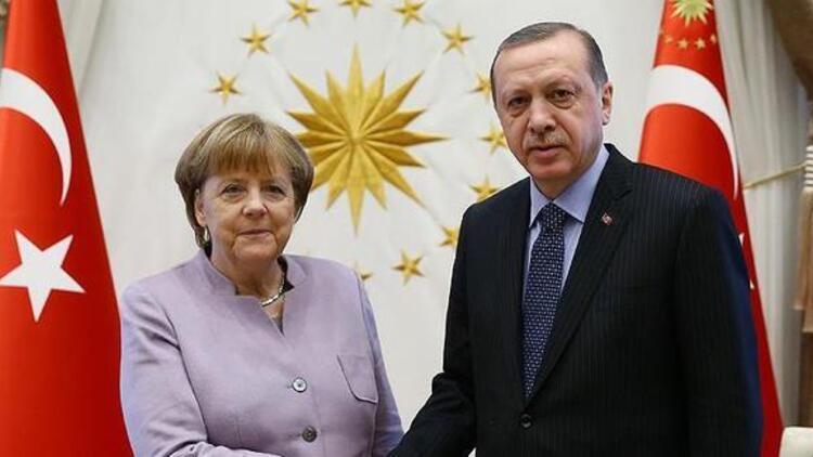 Son dakika haberi... Cumhurbaşkanı Erdoğan, Merkel ile görüştü