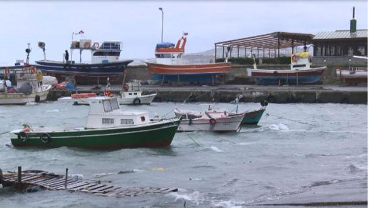 Turuncu alarm etkisini sürdürüyor Balıkçılar denize açılamadı