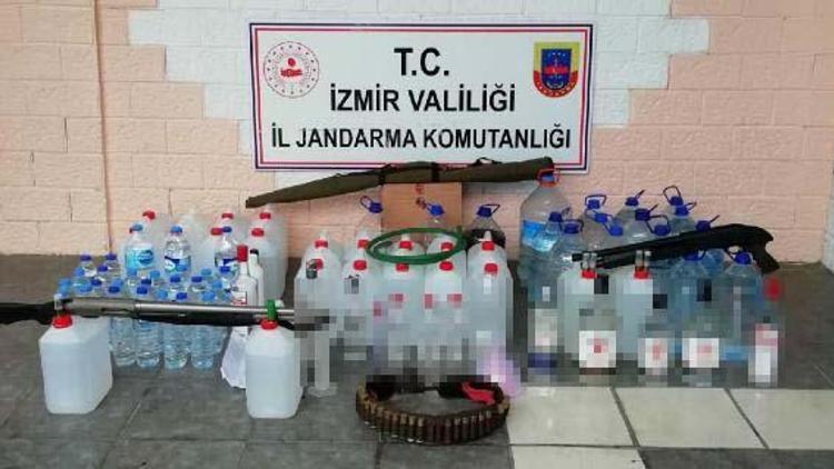 İzmirde sahte içki operasyonu: 5 gözaltı