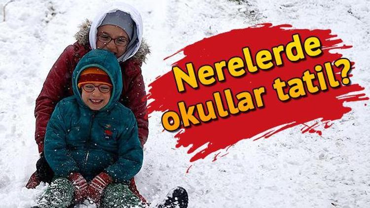 Eskişehir ve Bilecikte okullar tatil mi Kar nedeniyle okullar nerelerde tatil edildi