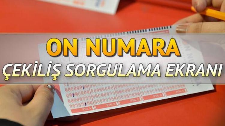 2019un son On Numara çekilişi tamamlandı MPİ On Numara sonuç sorgulama sayfası