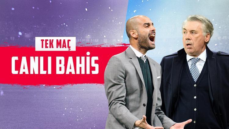 Pep Guardiola, Carlo Ancelottiyi ağırlayacak Evertonın iddaada galibiyetine...