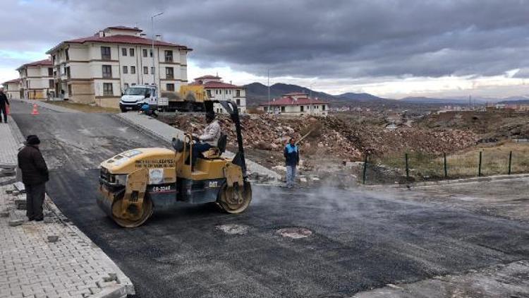 İncesuda yol yapım çalışması