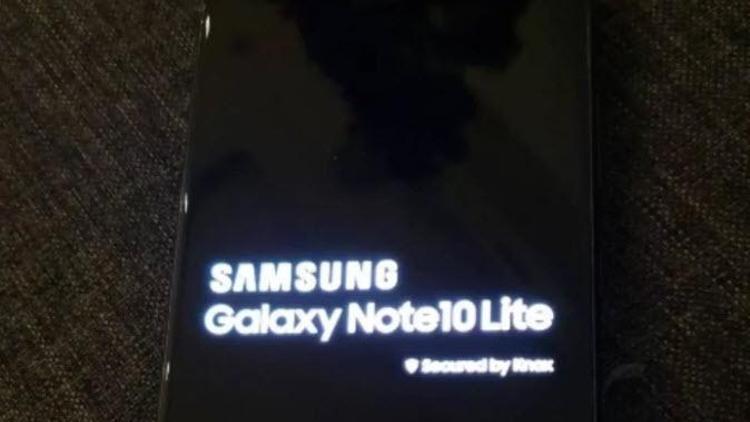Samsung Galaxy Note 10 Lite çalışırken görüntülendi