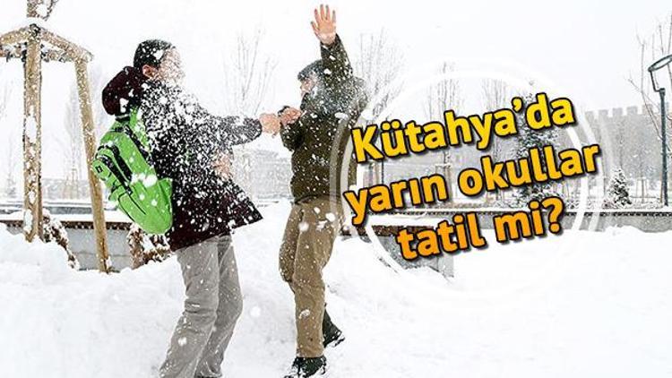 Kütahyada yarın okullar tatil mi (7 Ocak Salı) Kütahya Valiliğinden 6 ilçe için son dakika kar tatili açıklaması