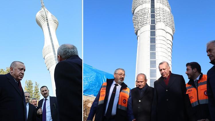 Son dakika haberi: Cumhurbaşkanı Erdoğan, Çamlıca Kulesinde incelemelerde bulundu