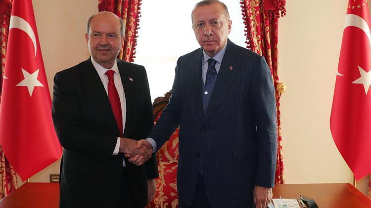 Cumhurbaşkanı Erdoğan KKTC Başbakanı Tatarı kabul etti