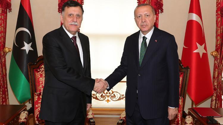 Son dakika: Cumhurbaşkanı Erdoğan, Libya Başbakanı Sarrac görüşmesi sona erdi