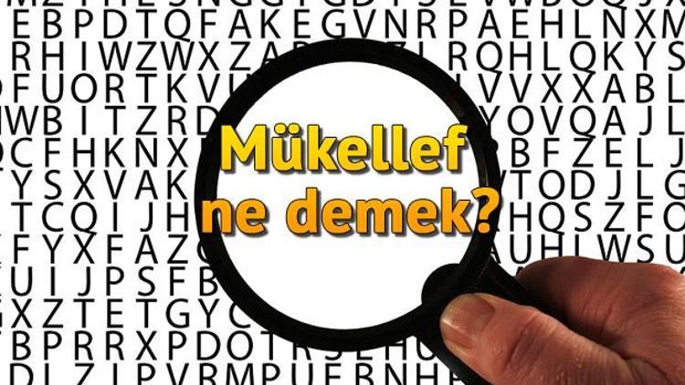 Mükellef ne demek Mükellef nedir Mükellef TDK kelime anlamı