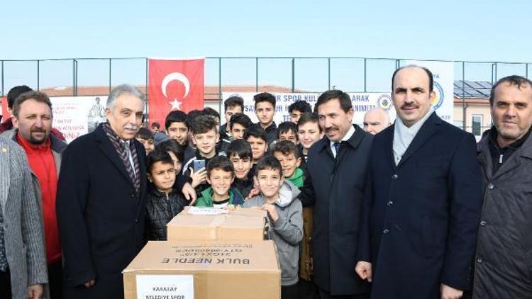 Konya Büyükşehir’den amatör spor kulüplerine malzeme desteği