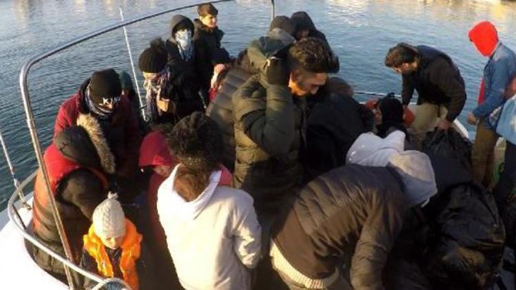 Çanakkalede 36 kaçak göçmen yakalandı