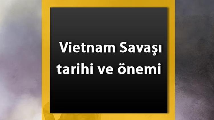 Vietnam Savaşı Tarihi - Vietnam Savaşının nedenleri ve sonuçları