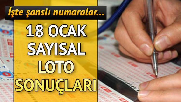 Sayısal Loto 18 Ocak 2020 sonuç sorgulama ekranı - 1289. Sayısal Loto sonuçları ilan edildi (6 milyon TL sahibini buldu)