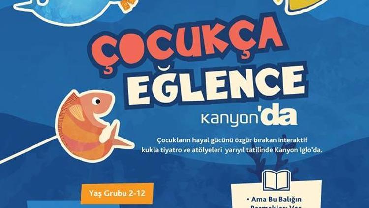 Çocukça eğlence Kanyonda