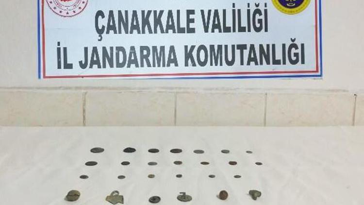 Çanakkalede tarihi eser kaçakçılığı operasyonuna 2 gözaltı