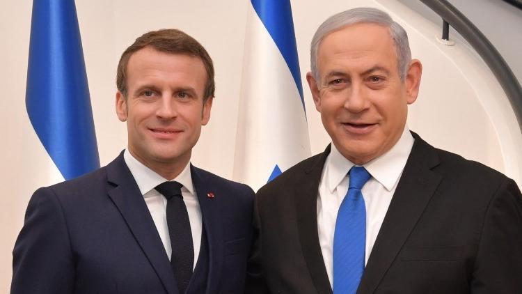 Fransa Cumhurbaşkanı Macron, İsrail Başbakanı Netanyahu ile görüştü