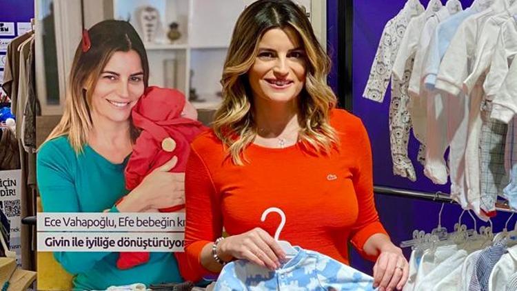 Ece Vahapoğlu: Bebeğinin kıyafetlerini satıyor