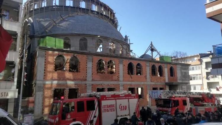 Sultangazide inşaat halindeki camide çökme